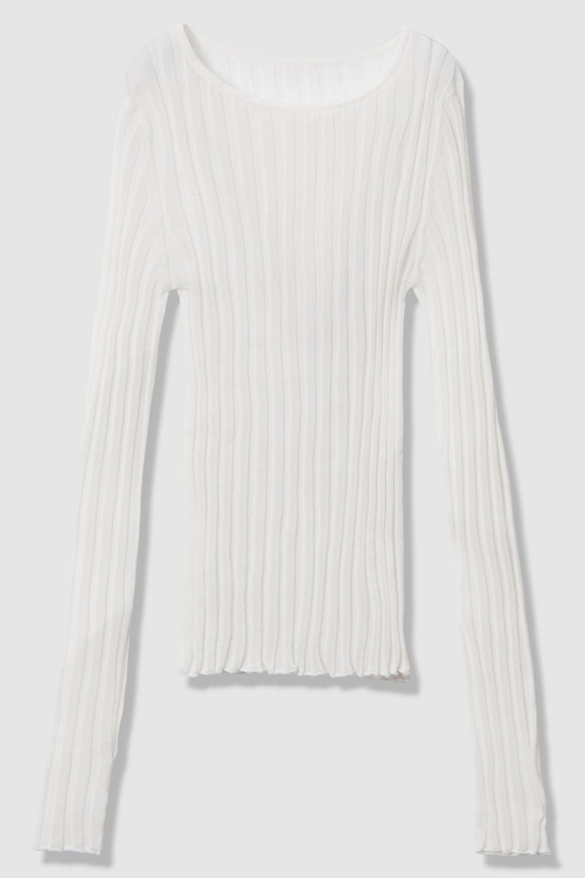 【アルアバイル/allureville】のシアーリブプルオーバー 人気、トレンドファッション・服の通販 founy(ファニー) 　ファッション　Fashion　レディースファッション　Fashion for Women　トップス・カットソー　Cut & Sew Tops　ニット　Knit Tops & Sweaters　カジュアルプルオーバー・ニットトップス　Pullovers & Knit Tops / Casual Pullovers　2026年　2026　インナー　Innerwear　コンパクト　Compact, Small Size　ラウンド　Round, Round Neck　ワイド　Wide, Wide Fit　人気　Popular, Best Seller　夏　Summer　旅行　Travel　春　Spring　S/S・春夏　SS, Spring/Summer, Warm Season　 other-1|ID: prp329100004856784 ipo3291000000035821384