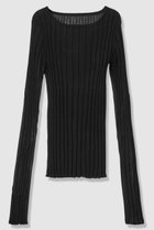 【アルアバイル/allureville】のシアーリブプルオーバー 人気、トレンドファッション・服の通販 founy(ファニー) ファッション Fashion レディースファッション Fashion for Women トップス・カットソー Cut & Sew Tops ニット Knit Tops & Sweaters カジュアルプルオーバー・ニットトップス Pullovers & Knit Tops / Casual Pullovers 2026年 2026 インナー Innerwear コンパクト Compact, Small Size ラウンド Round, Round Neck ワイド Wide, Wide Fit 人気 Popular, Best Seller 夏 Summer 旅行 Travel 春 Spring S/S・春夏 SS, Spring/Summer, Warm Season thumbnail ブラック|ID: prp329100004856784 ipo3291000000035821387