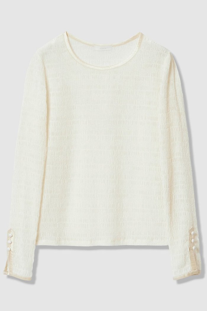 【アルアバイル/allureville】のランダムシャーリングプルオーバー インテリア・キッズ・メンズ・レディースファッション・服の通販 founy(ファニー) https://founy.com/ ファッション Fashion レディースファッション Fashion for Women トップス・カットソー Cut & Sew Tops シャツ・ブラウス・オフィスカジュアル Elegant Blouses & Button-Ups ロングTシャツ・Tシャツ Longline T-Shirts & Tees カジュアルプルオーバー・ニットトップス Pullovers & Knit Tops / Casual Pullovers カットソー・ベーシックTシャツ Cut-and-Sewn Tops / Stretch Tees & Basics 2026年 2026 インナー Innerwear カットソー Cut and Sewn Top シアー Sheer, See-Through スリーブ Sleeve, Long Sleeve / Short Sleeve テクスチャー Texture, Textured Fabric ロング Long, Long-Length エレガント 上品 Elegant 夏 Summer 春 Spring S/S・春夏 SS, Spring/Summer, Warm Season |ID: prp329100004856786 ipo3291000000035821411