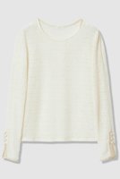 【アルアバイル/allureville】のランダムシャーリングプルオーバー 人気、トレンドファッション・服の通販 founy(ファニー) ファッション Fashion レディースファッション Fashion for Women トップス・カットソー Cut & Sew Tops シャツ・ブラウス・オフィスカジュアル Elegant Blouses & Button-Ups ロングTシャツ・Tシャツ Longline T-Shirts & Tees カジュアルプルオーバー・ニットトップス Pullovers & Knit Tops / Casual Pullovers カットソー・ベーシックTシャツ Cut-and-Sewn Tops / Stretch Tees & Basics インナー Innerwear カットソー Cut and Sewn Top シアー Sheer, See-Through スリーブ Sleeve, Long Sleeve / Short Sleeve テクスチャー Texture, Textured Fabric ロング Long, Long-Length エレガント 上品 Elegant |ID:prp329100004856786