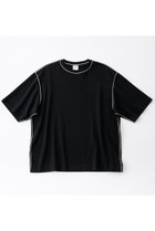 【グッド ピープル グッド ステッチング グッド プロダクト/GOOD PEOPLE GOOD STITCHING GOOD PRODUCT】の【UNISEX】カラーステッチ クルーネック ショートスリーブ Tシャツ ブラック×エクリュ|ID: prp329100004856793 ipo3291000000036006530
