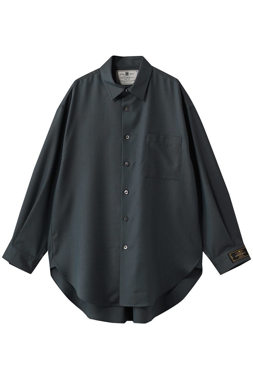 【メゾンスペシャル/MAISON SPECIAL】の【UNISEX】72/2 4色シャンブレーウールシャツコート インテリア・キッズ・メンズ・レディースファッション・服の通販 founy(ファニー) 　ファッション　Fashion　レディースファッション　Fashion for Women　アウター　Coat / Outerwear Collection　コート・ロングコート・ピーコート　Long Coats, Peacoats & More　ユニセックス　Unisex, Genderless　シンプル　Simple, Minimal　スリーブ　Sleeve, Long Sleeve / Short Sleeve　ロング　Long, Long-Length　新作・新入荷　New Arrivals / New In　GRY(グレー)|ID: prp329100004856797 ipo3291000000035821600