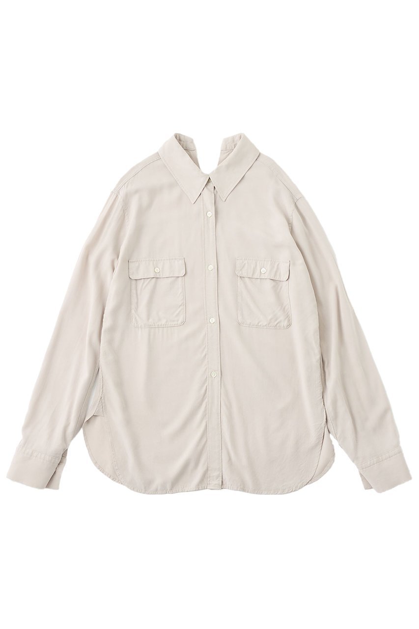 【ザ ストア バイ シー/THE STORE by C】の【COCUCA】ニュアンスシャツ 人気、トレンドファッション・服の通販 founy(ファニー) 　ファッション　Fashion　レディースファッション　Fashion for Women　トップス・カットソー　Cut & Sew Tops　シャツ・ブラウス・オフィスカジュアル　Elegant Blouses & Button-Ups　2026年　2026　おすすめ　Recommended / Our Picks　なめらか　Smooth, Silky Texture　スリット　Slit, Slit Detail　スリーブ　Sleeve, Long Sleeve / Short Sleeve　セットアップ　Set-Up, Coordinated Outfit　センター　Center, Center Line　ダブル　Double, Double-Breasted　フロント　Front, Front Design　ポケット　Pocket, Pocket Detail　ロング　Long, Long-Length　エレガント 上品　Elegant　夏　Summer　春　Spring　S/S・春夏　SS, Spring/Summer, Warm Season　 other-1|ID: prp329100004856800 ipo3291000000035821682