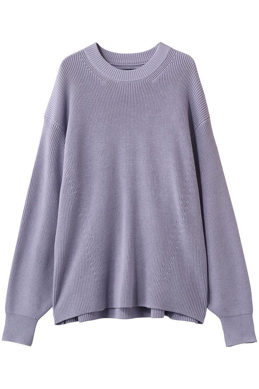 【メゾンスペシャル/MAISON SPECIAL】の【UNISEX】C/Aクルーネックニット インテリア・キッズ・メンズ・レディースファッション・服の通販 founy(ファニー) 　ファッション　Fashion　レディースファッション　Fashion for Women　トップス・カットソー　Cut & Sew Tops　ニット　Knit Tops & Sweaters　カジュアルプルオーバー・ニットトップス　Pullovers & Knit Tops / Casual Pullovers　2026年　2026　ユニセックス　Unisex, Genderless　ショルダー　Shoulder, Shoulder Strap　シンプル　Simple, Minimal　ドロップ　Drop Shoulder, Dropped Style　ベーシック　Basic, Essential　ボトム　Bottoms, Lower Wear　夏　Summer　春　Spring　S/S・春夏　SS, Spring/Summer, Warm Season　畦　Ribbed Knit　LVD(ラベンダー)|ID: prp329100004856801 ipo3291000000035821703