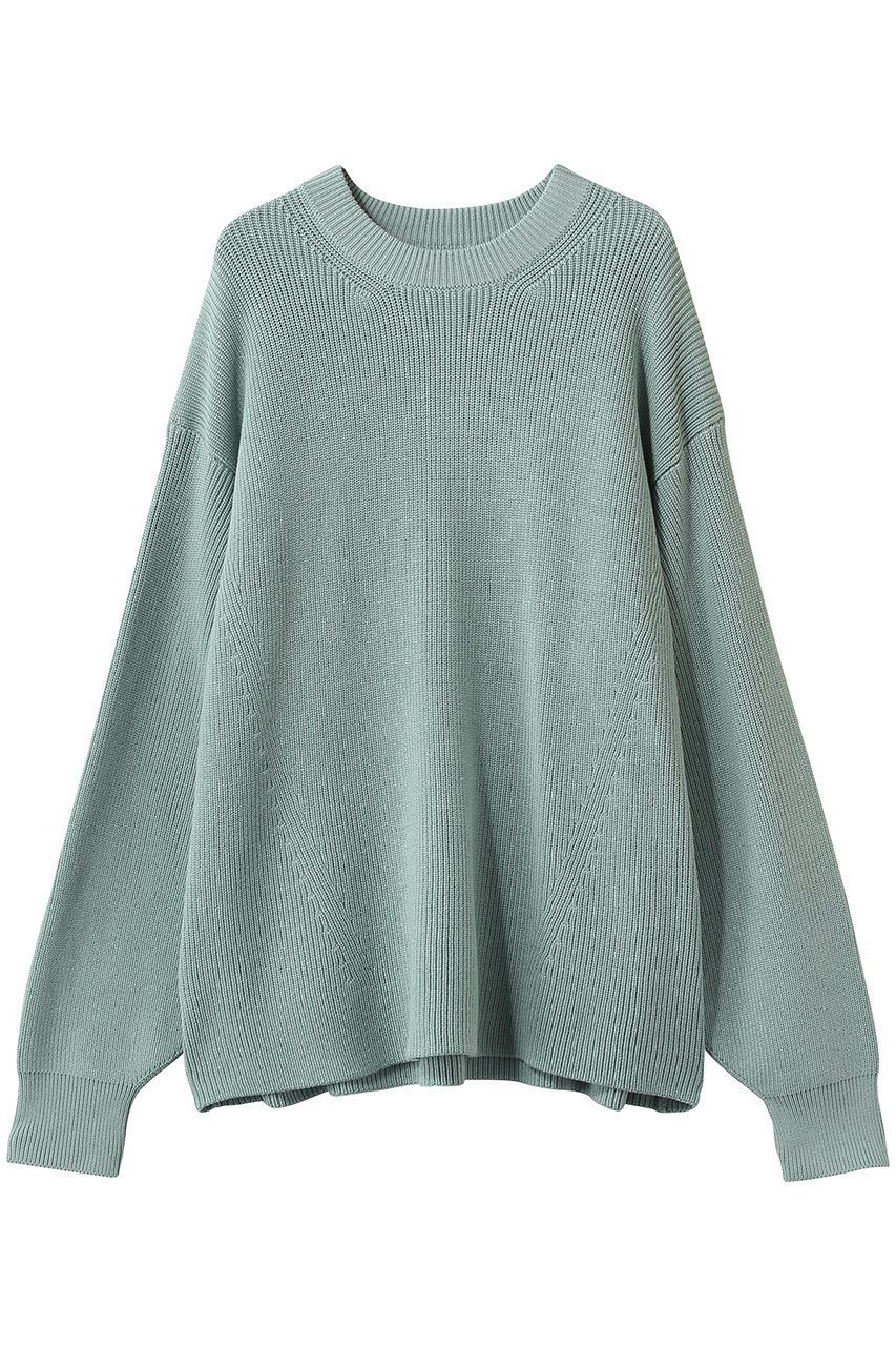 【メゾンスペシャル/MAISON SPECIAL】の【UNISEX】C/Aクルーネックニット インテリア・キッズ・メンズ・レディースファッション・服の通販 founy(ファニー) 　ファッション　Fashion　レディースファッション　Fashion for Women　トップス・カットソー　Cut & Sew Tops　ニット　Knit Tops & Sweaters　カジュアルプルオーバー・ニットトップス　Pullovers & Knit Tops / Casual Pullovers　2026年　2026　ユニセックス　Unisex, Genderless　ショルダー　Shoulder, Shoulder Strap　シンプル　Simple, Minimal　ドロップ　Drop Shoulder, Dropped Style　ベーシック　Basic, Essential　ボトム　Bottoms, Lower Wear　夏　Summer　春　Spring　S/S・春夏　SS, Spring/Summer, Warm Season　畦　Ribbed Knit　L.GRN(ライトグリーン)|ID: prp329100004856801 ipo3291000000035821706