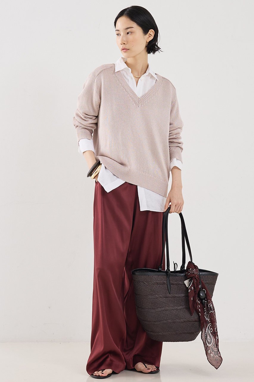 【ザ ストア バイ シー/THE STORE by C】の【COCUCA】ブライトニット 人気、トレンドファッション・服の通販 founy(ファニー) 　ファッション　Fashion　レディースファッション　Fashion for Women　トップス・カットソー　Cut & Sew Tops　ニット　Knit Tops & Sweaters　カジュアルプルオーバー・ニットトップス　Pullovers & Knit Tops / Casual Pullovers　2026年　2026　なめらか　Smooth, Silky Texture　アクセサリー　Fashion Accessories　イタリア　Italy　スリット　Slit, Slit Detail　ノースリーブ　Sleeveless, No-Sleeve　ブライト　Bright, Shiny　ミックス　Mix, Mixed Style　リネン　Linen, Linen Fabric　夏　Summer　春　Spring　S/S・春夏　SS, Spring/Summer, Warm Season　other-5|ID: prp329100004856802 ipo3291000000035821725