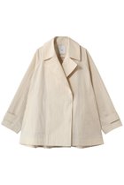 【エブール/ebure】のライトシュリンクコットン ショートコート 人気、トレンドファッション・服の通販 founy(ファニー) ファッション Fashion レディースファッション Fashion for Women アウター Coat / Outerwear Collection コート・ロングコート・ピーコート Long Coats, Peacoats & More 2026年 2026 おすすめ Recommended / Our Picks ショート Short, Short Length ダブル Double, Double-Breasted ツイル Twist, Twisted Detail ワッシャー Washer, Crinkled Finish 夏 Summer 春 Spring S/S・春夏 SS, Spring/Summer, Warm Season thumbnail ライトベージュ|ID: prp329100004856877 ipo3291000000035826856