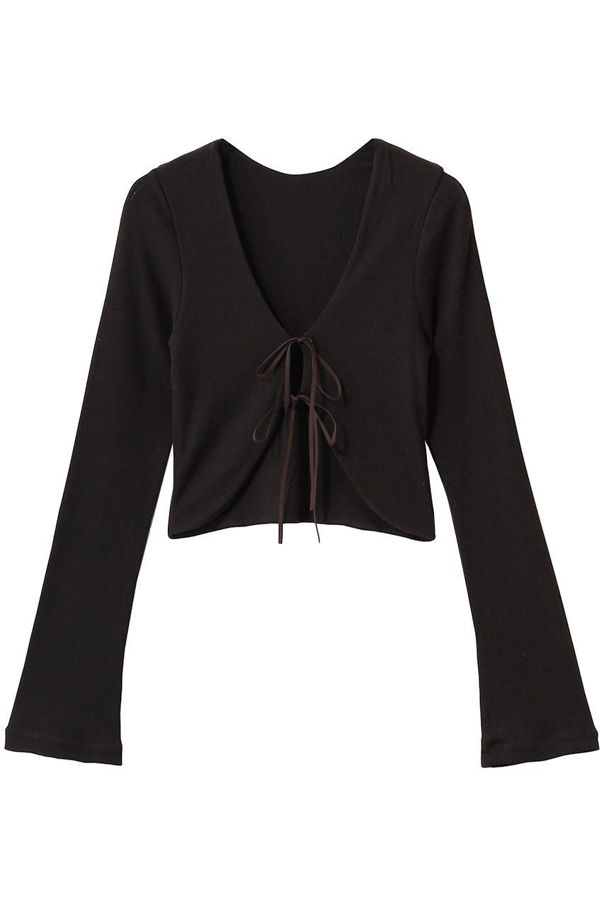 【ランジェリーク/LANGELIQUE】のマリア(L) リブカーディガン インテリア・キッズ・メンズ・レディースファッション・服の通販 founy(ファニー) 　ファッション　Fashion　レディースファッション　Fashion for Women　下着・ランジェリー　Lingerie & Intimates　その他ランジェリー・インナーアイテム　Other Lingerie / Intimates　おすすめ　Recommended / Our Picks　インナー　Innerwear　カーディガン　Cardigan, Knitwear　ショート　Short, Short Length　フィット　Fit, Slim Fit　フレア　Flare, Flared　ランジェリー　Lingerie, Intimate Wear　リボン　Ribbon, Bow　ワイド　Wide, Wide Fit　新作・新入荷　New Arrivals / New In　マホガニー|ID: prp329100004856880 ipo3291000000035826912