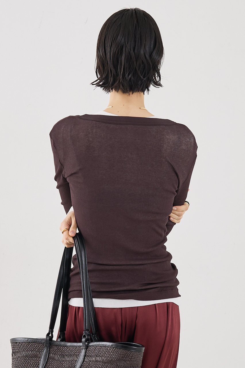 【ザ ストア バイ シー/THE STORE by C】の【COCUCA】ヘンリーリブプルオーバー 人気、トレンドファッション・服の通販 founy(ファニー) ファッション Fashion レディースファッション Fashion for Women トップス・カットソー Cut & Sew Tops シャツ・ブラウス・オフィスカジュアル Elegant Blouses & Button-Ups ロングTシャツ・Tシャツ Longline T-Shirts & Tees カジュアルプルオーバー・ニットトップス Pullovers & Knit Tops / Casual Pullovers カットソー・ベーシックTシャツ Cut-and-Sewn Tops / Stretch Tees & Basics 2026年 2026 シアー Sheer, See-Through シフォン Chiffon, Lightweight Fabric スリーブ Sleeve, Long Sleeve / Short Sleeve デニム Denim, Jeans Material フィット Fit, Slim Fit ベーシック Basic, Essential ボトム Bottoms, Lower Wear ロング Long, Long-Length 別注 Limited Edition, Custom Order 夏 Summer 春 Spring S/S・春夏 SS, Spring/Summer, Warm Season other-2|ID: prp329100004856889 ipo3291000000035827087