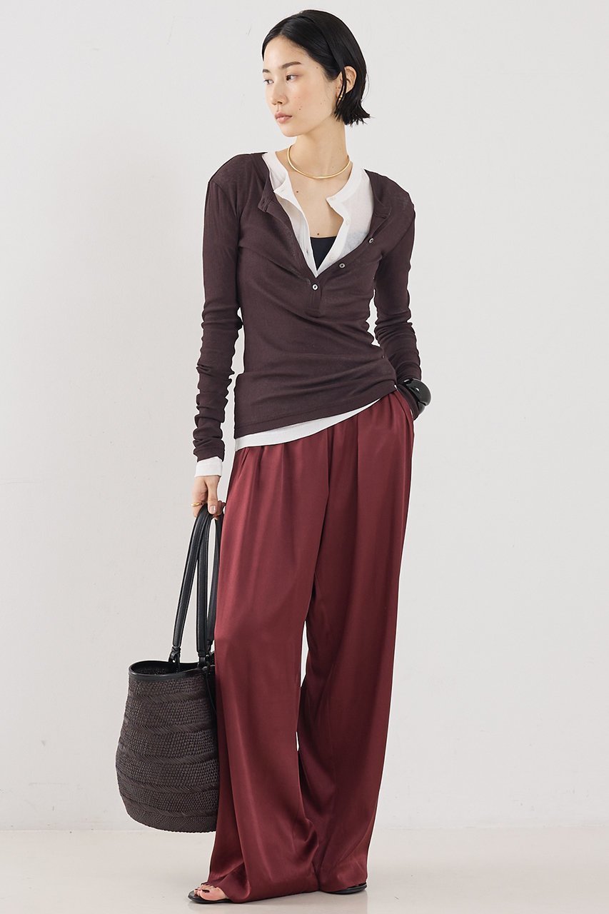 【ザ ストア バイ シー/THE STORE by C】の【COCUCA】ヘンリーリブプルオーバー 人気、トレンドファッション・服の通販 founy(ファニー) ファッション Fashion レディースファッション Fashion for Women トップス・カットソー Cut & Sew Tops シャツ・ブラウス・オフィスカジュアル Elegant Blouses & Button-Ups ロングTシャツ・Tシャツ Longline T-Shirts & Tees カジュアルプルオーバー・ニットトップス Pullovers & Knit Tops / Casual Pullovers カットソー・ベーシックTシャツ Cut-and-Sewn Tops / Stretch Tees & Basics 2026年 2026 シアー Sheer, See-Through シフォン Chiffon, Lightweight Fabric スリーブ Sleeve, Long Sleeve / Short Sleeve デニム Denim, Jeans Material フィット Fit, Slim Fit ベーシック Basic, Essential ボトム Bottoms, Lower Wear ロング Long, Long-Length 別注 Limited Edition, Custom Order 夏 Summer 春 Spring S/S・春夏 SS, Spring/Summer, Warm Season other-5|ID: prp329100004856889 ipo3291000000035827093