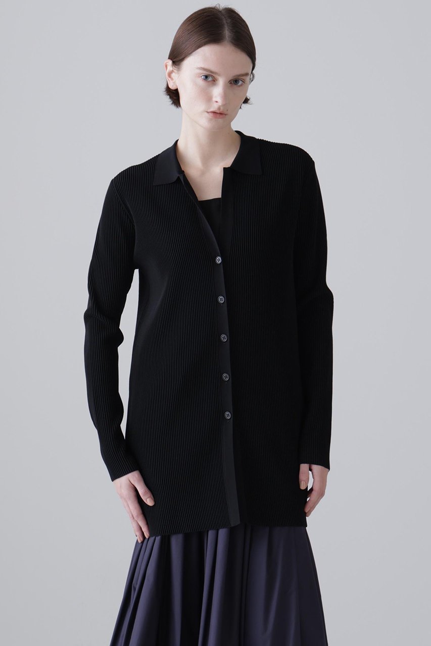 【アドーア/ADORE】のピンタックニット インテリア・キッズ・メンズ・レディースファッション・服の通販 founy(ファニー) 　ファッション　Fashion　レディースファッション　Fashion for Women　トップス・カットソー　Cut & Sew Tops　ニット　Knit Tops & Sweaters　カジュアルプルオーバー・ニットトップス　Pullovers & Knit Tops / Casual Pullovers　2026年　2026　カーディガン　Cardigan, Knitwear　ストレッチ　Stretch, Stretchy Fabric　夏　Summer　春　Spring　S/S・春夏　SS, Spring/Summer, Warm Season　ブラック|ID: prp329100004856890 ipo3291000000035827146