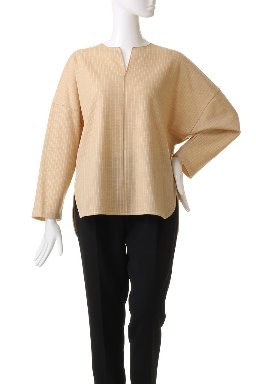 【プレインピープル/PLAIN PEOPLE】のチョークストライププルオーバー 人気、トレンドファッション・服の通販 founy(ファニー) 　ファッション　Fashion　レディースファッション　Fashion for Women　トップス・カットソー　Cut & Sew Tops　シャツ・ブラウス・オフィスカジュアル　Elegant Blouses & Button-Ups　カジュアルプルオーバー・ニットトップス　Pullovers & Knit Tops / Casual Pullovers　おすすめ　Recommended / Our Picks　スリーブ　Sleeve, Long Sleeve / Short Sleeve　セットアップ　Set-Up, Coordinated Outfit　ボトム　Bottoms, Lower Wear　ロング　Long, Long-Length　再入荷　Restock / Back in Stock　other-2|ID: prp329100004857467 ipo3291000000035855630