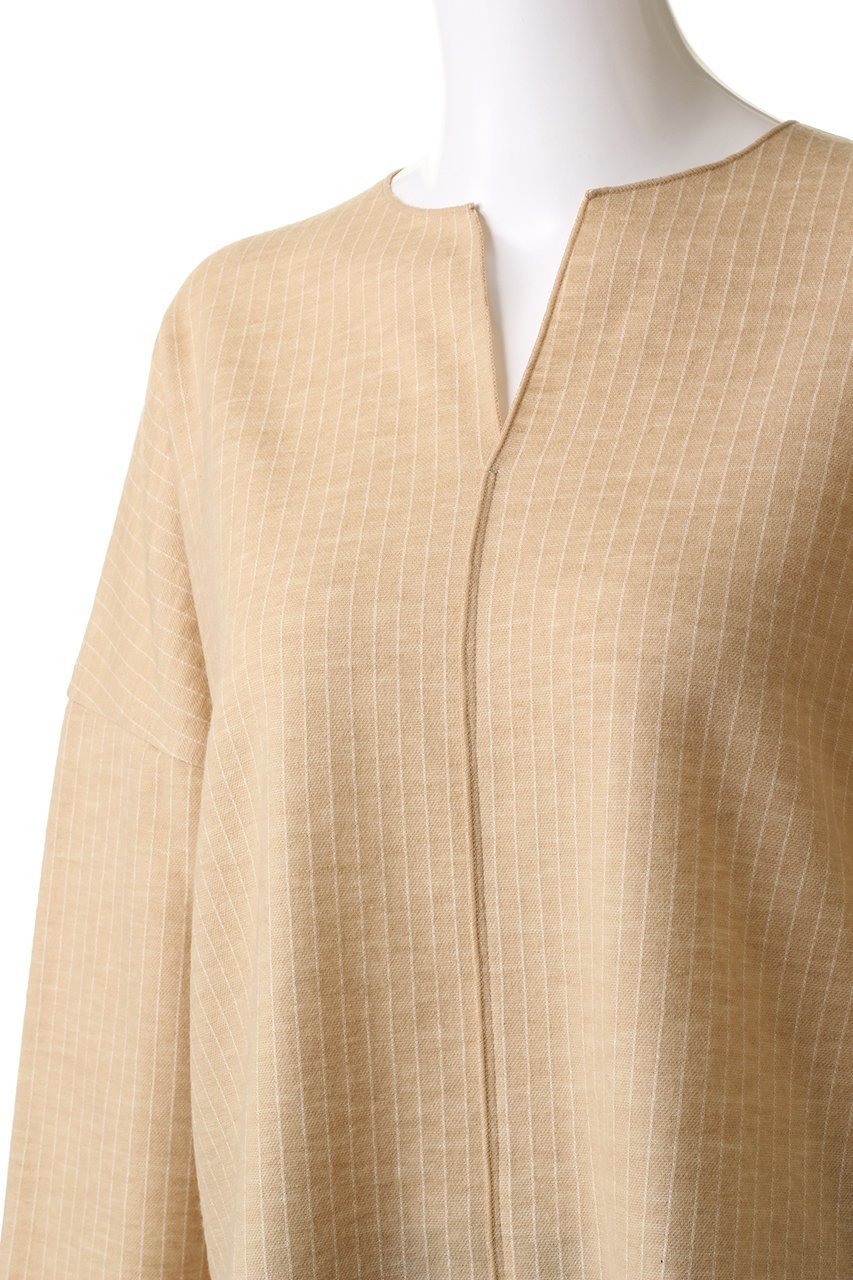 【プレインピープル/PLAIN PEOPLE】のチョークストライププルオーバー 人気、トレンドファッション・服の通販 founy(ファニー) 　ファッション　Fashion　レディースファッション　Fashion for Women　トップス・カットソー　Cut & Sew Tops　シャツ・ブラウス・オフィスカジュアル　Elegant Blouses & Button-Ups　カジュアルプルオーバー・ニットトップス　Pullovers & Knit Tops / Casual Pullovers　おすすめ　Recommended / Our Picks　スリーブ　Sleeve, Long Sleeve / Short Sleeve　セットアップ　Set-Up, Coordinated Outfit　ボトム　Bottoms, Lower Wear　ロング　Long, Long-Length　再入荷　Restock / Back in Stock　other-5|ID: prp329100004857467 ipo3291000000035855635