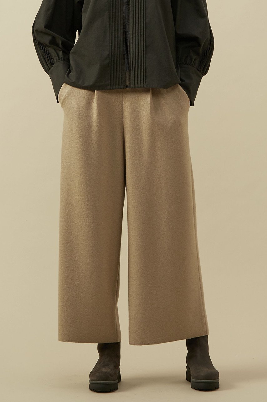 【プレインピープル/PLAIN PEOPLE】のミルドメルトンワイドクロップドパンツ インテリア・キッズ・メンズ・レディースファッション・服の通販 founy(ファニー) ファッション Fashion レディースファッション Fashion for Women パンツ Pants & Trousers アンクル Ankle-Length Design クロップド Cropped, Short Length ストレート Straight, Straight Cut ドレープ Drape, Draping Fabric バランス Balance, Style Balance リラックス Relax, Relaxed Fit ワイド Wide, Wide Fit 再入荷 Restock / Back in Stock 定番 Standard, Basic Item ベージュ|ID: prp329100004857469 ipo3291000000035855658