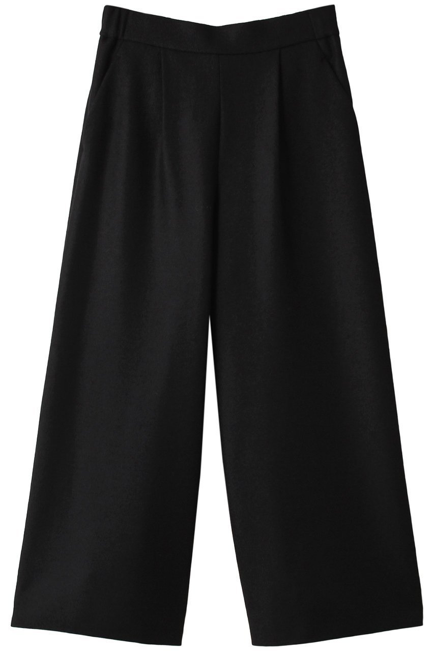 【プレインピープル/PLAIN PEOPLE】のミルドメルトンワイドクロップドパンツ インテリア・キッズ・メンズ・レディースファッション・服の通販 founy(ファニー) ファッション Fashion レディースファッション Fashion for Women パンツ Pants & Trousers アンクル Ankle-Length Design クロップド Cropped, Short Length ストレート Straight, Straight Cut ドレープ Drape, Draping Fabric バランス Balance, Style Balance リラックス Relax, Relaxed Fit ワイド Wide, Wide Fit 再入荷 Restock / Back in Stock 定番 Standard, Basic Item ブラック|ID: prp329100004857469 ipo3291000000035855660