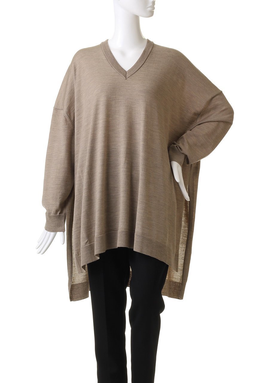 【プレインピープル/PLAIN PEOPLE】のZEATER Vネックスクエアニット 人気、トレンドファッション・服の通販 founy(ファニー) 　ファッション　Fashion　レディースファッション　Fashion for Women　トップス・カットソー　Cut & Sew Tops　ニット　Knit Tops & Sweaters　カジュアルプルオーバー・ニットトップス　Pullovers & Knit Tops / Casual Pullovers　Vネックトップス　V-Neck Tops / V-Cut Neckline Shirts　スクエア　Square, Square Shape　バランス　Balance, Style Balance　リラックス　Relax, Relaxed Fit　再入荷　Restock / Back in Stock　other-2|ID: prp329100004857471 ipo3291000000035855693