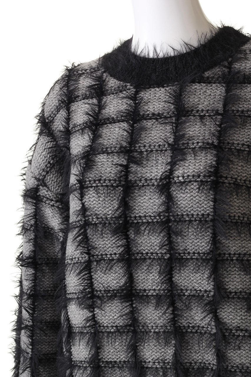 【プレインピープル/PLAIN PEOPLE】のフラッフィーチェックニットプルオーバー 人気、トレンドファッション・服の通販 founy(ファニー) 　ファッション　Fashion　レディースファッション　Fashion for Women　トップス・カットソー　Cut & Sew Tops　ニット　Knit Tops & Sweaters　カジュアルプルオーバー・ニットトップス　Pullovers & Knit Tops / Casual Pullovers　チェック　Check, Plaid, Tartan　ボーダー　Border, Stripe　リラックス　Relax, Relaxed Fit　冬　Winter / This Winter　other-5|ID: prp329100004857477 ipo3291000000035999142