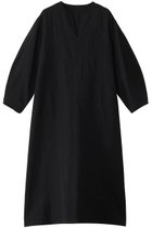 【プレインピープル/PLAIN PEOPLE】のカルゼ二重織ワンピース ブラック|ID: prp329100004857480 ipo3291000000035999165