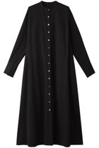 【プレインピープル/PLAIN PEOPLE】の綿麻高密度ツイルショルダータックシャツドレス ブラック|ID: prp329100004857485 ipo3291000000035855911