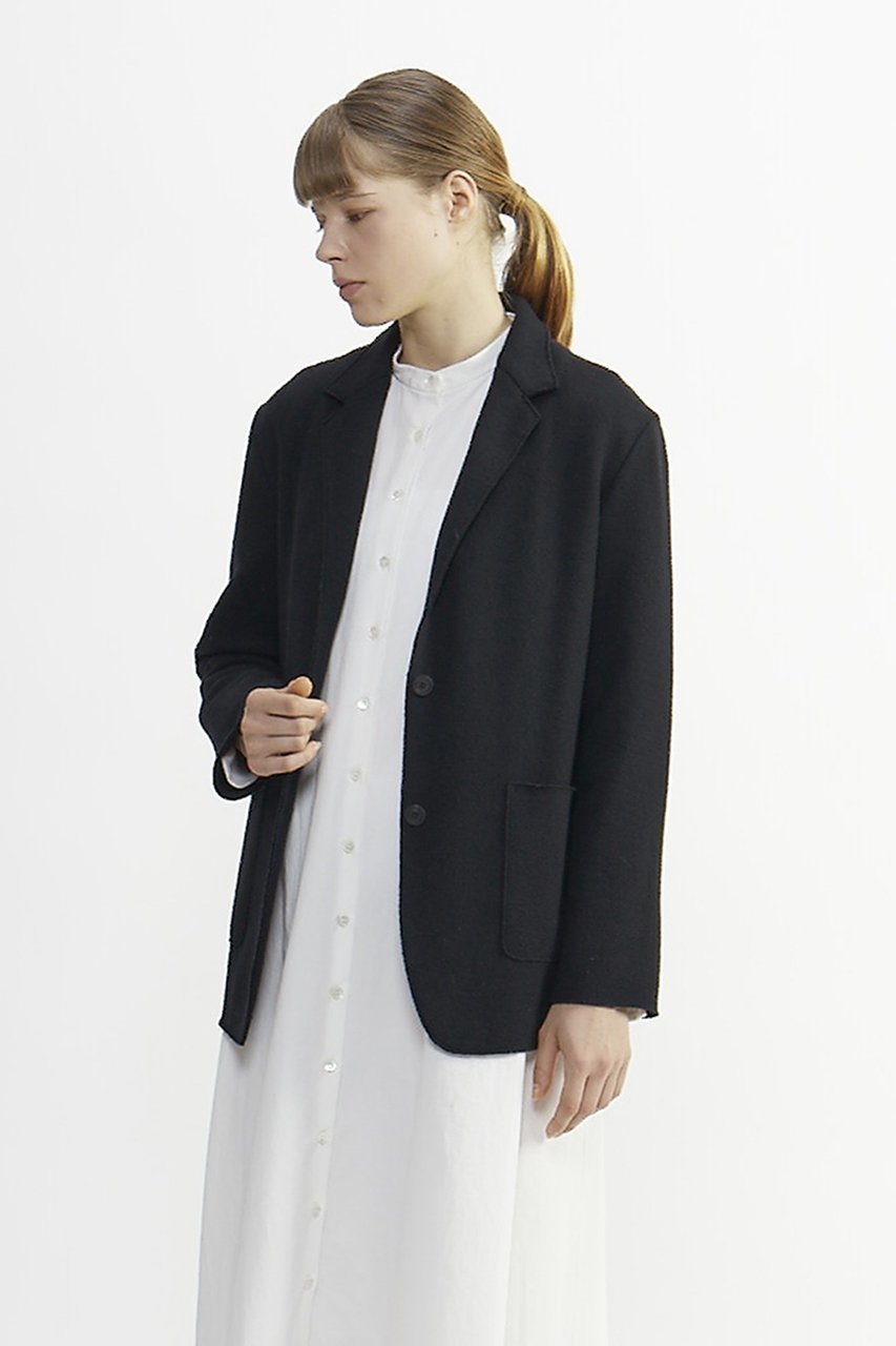 【プレインピープル/PLAIN PEOPLE】のWEANERSニットテーラードジャケット インテリア・キッズ・メンズ・レディースファッション・服の通販 founy(ファニー) 　ファッション　Fashion　レディースファッション　Fashion for Women　アウター　Coat / Outerwear Collection　レディースジャケット・軽アウター　Jackets　テーラードジャケット / 通勤・きれいめスタイル　Tailored Jackets & Blazers　おすすめ　Recommended / Our Picks　ジャケット　Jacket, Outerwear　ドレス　Dress, One-Piece　ベーシック　Basic, Essential　再入荷　Restock / Back in Stock　ブラック|ID: prp329100004857486 ipo3291000000035855924