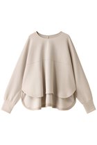 【プレインピープル/PLAIN PEOPLE】のコットンナイロンダブルスウェットプルオーバー ベージュ|ID: prp329100004857489 ipo3291000000036164606