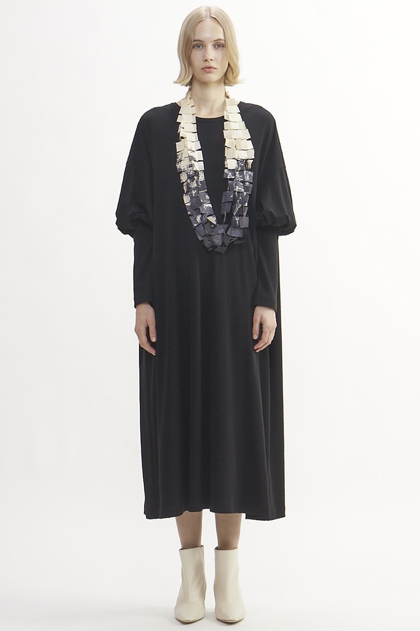 【プレインピープル/PLAIN PEOPLE】の強撚ハイウェットポンチワンピース 人気、トレンドファッション・服の通販 founy(ファニー) 　ファッション　Fashion　レディースファッション　Fashion for Women　ワンピース　Dresses　チュニック　Tunic Tops & Dresses　ストレッチ　Stretch, Stretchy Fabric　スリーブ　Sleeve, Long Sleeve / Short Sleeve　ダブル　Double, Double-Breasted　チュニック　Tunic, Long Top　ドロップ　Drop Shoulder, Dropped Style　other-2|ID: prp329100004857490 ipo3291000000035999197