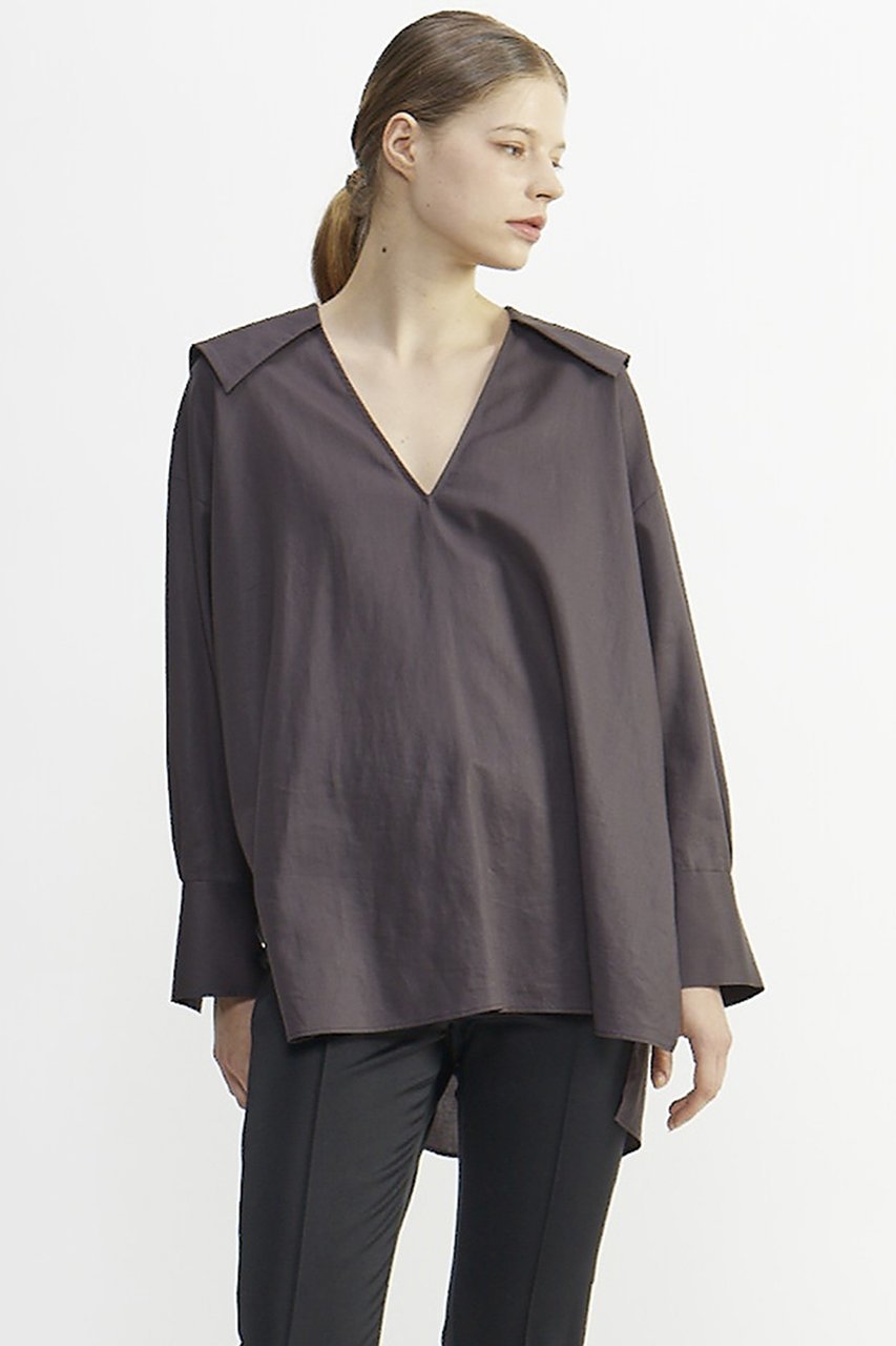 【プレインピープル/PLAIN PEOPLE】のMODERN VIBRATTO COTTONブラウス 人気、トレンドファッション・服の通販 founy(ファニー) 　ファッション　Fashion　レディースファッション　Fashion for Women　トップス・カットソー　Cut & Sew Tops　シャツ・ブラウス・オフィスカジュアル　Elegant Blouses & Button-Ups　クラシカル　Classical, Vintage-Inspired　スリーブ　Sleeve, Long Sleeve / Short Sleeve　ロング　Long, Long-Length　再入荷　Restock / Back in Stock　 other-1|ID: prp329100004857491 ipo3291000000035883542