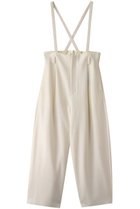 【プレインピープル/PLAIN PEOPLE】のSuper140ミルド天竺サスペンダー付きセミワイドパンツ オフホワイト|ID: prp329100004857496 ipo3291000000035856113