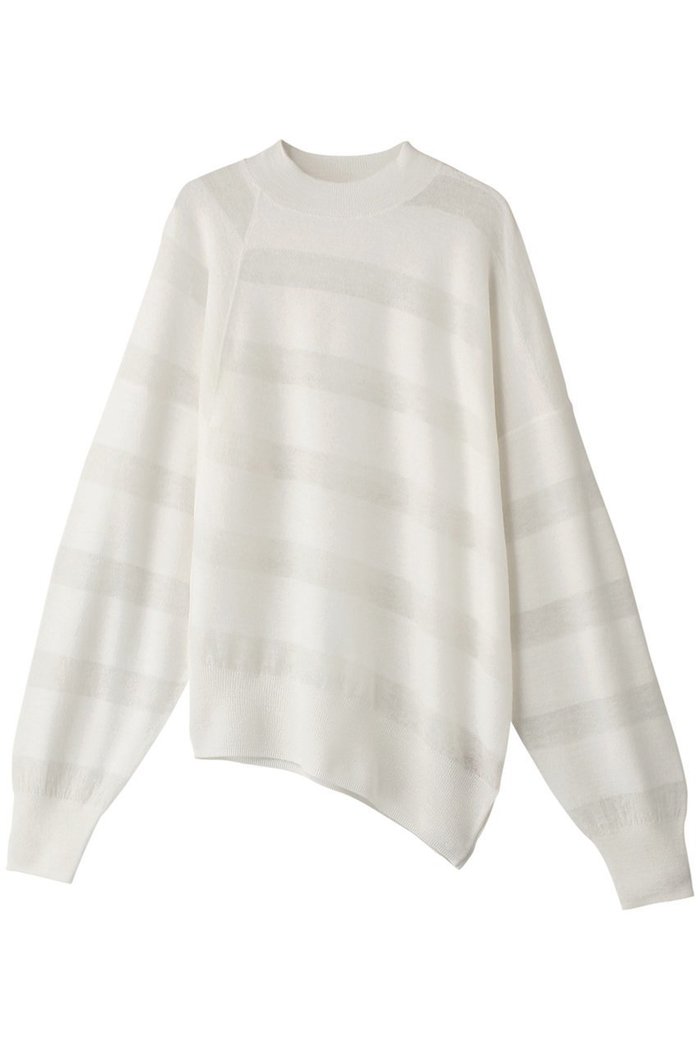 【プレインピープル/PLAIN PEOPLE】のモヘアボーダー圧縮アシンメトリープルオーバー インテリア・キッズ・メンズ・レディースファッション・服の通販 founy(ファニー) https://founy.com/ ファッション Fashion レディースファッション Fashion for Women トップス・カットソー Cut & Sew Tops ニット Knit Tops & Sweaters カジュアルプルオーバー・ニットトップス Pullovers & Knit Tops / Casual Pullovers アシンメトリー Asymmetrical Style シアー Sheer, See-Through シンプル Simple, Minimal ヘムライン Hemline, Bottom Cut ボーダー Border, Stripe |ID: prp329100004857498 ipo3291000000035945439