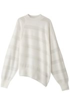 【プレインピープル/PLAIN PEOPLE】のモヘアボーダー圧縮アシンメトリープルオーバー ホワイト|ID: prp329100004857498 ipo3291000000035945440