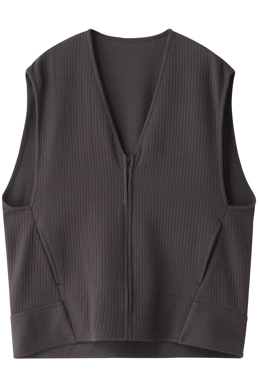 【プレインピープル/PLAIN PEOPLE】のストライプJQジャージーフロントジップブルゾン 人気、トレンドファッション・服の通販 founy(ファニー) 　ファッション　Fashion　レディースファッション　Fashion for Women　アウター　Coat / Outerwear Collection　レディースジャケット・軽アウター　Jackets　ブルゾンジャケット・スポーティアウター　Blouson Jackets　ジャカード／ジャガード　Jacquard, Woven Pattern　ジャケット　Jacket, Outerwear　ストライプ　Stripe, Striped Pattern　フォルム　Silhouette, Form　ブルゾン　Blouson, Bomber Jacket　ベスト　Vest, Waistcoat　再入荷　Restock / Back in Stock　 other-1|ID: prp329100004857503 ipo3291000000035856224