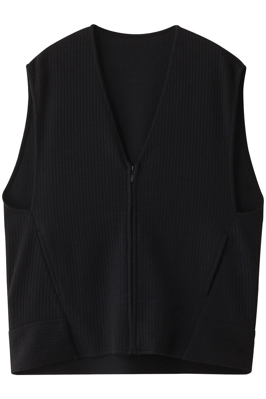 【プレインピープル/PLAIN PEOPLE】のストライプJQジャージーフロントジップブルゾン インテリア・キッズ・メンズ・レディースファッション・服の通販 founy(ファニー) 　ファッション　Fashion　レディースファッション　Fashion for Women　アウター　Coat / Outerwear Collection　レディースジャケット・軽アウター　Jackets　ブルゾンジャケット・スポーティアウター　Blouson Jackets　ジャカード／ジャガード　Jacquard, Woven Pattern　ジャケット　Jacket, Outerwear　ストライプ　Stripe, Striped Pattern　フォルム　Silhouette, Form　ブルゾン　Blouson, Bomber Jacket　ベスト　Vest, Waistcoat　再入荷　Restock / Back in Stock　ブラック|ID: prp329100004857503 ipo3291000000035856228