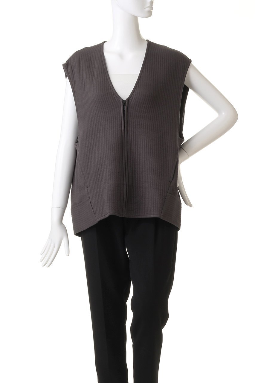 【プレインピープル/PLAIN PEOPLE】のストライプJQジャージーフロントジップブルゾン 人気、トレンドファッション・服の通販 founy(ファニー) 　ファッション　Fashion　レディースファッション　Fashion for Women　アウター　Coat / Outerwear Collection　レディースジャケット・軽アウター　Jackets　ブルゾンジャケット・スポーティアウター　Blouson Jackets　ジャカード／ジャガード　Jacquard, Woven Pattern　ジャケット　Jacket, Outerwear　ストライプ　Stripe, Striped Pattern　フォルム　Silhouette, Form　ブルゾン　Blouson, Bomber Jacket　ベスト　Vest, Waistcoat　再入荷　Restock / Back in Stock　other-2|ID: prp329100004857503 ipo3291000000035856229