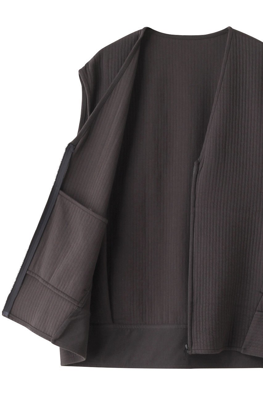 【プレインピープル/PLAIN PEOPLE】のストライプJQジャージーフロントジップブルゾン 人気、トレンドファッション・服の通販 founy(ファニー) 　ファッション　Fashion　レディースファッション　Fashion for Women　アウター　Coat / Outerwear Collection　レディースジャケット・軽アウター　Jackets　ブルゾンジャケット・スポーティアウター　Blouson Jackets　ジャカード／ジャガード　Jacquard, Woven Pattern　ジャケット　Jacket, Outerwear　ストライプ　Stripe, Striped Pattern　フォルム　Silhouette, Form　ブルゾン　Blouson, Bomber Jacket　ベスト　Vest, Waistcoat　再入荷　Restock / Back in Stock　other-6|ID: prp329100004857503 ipo3291000000035856233