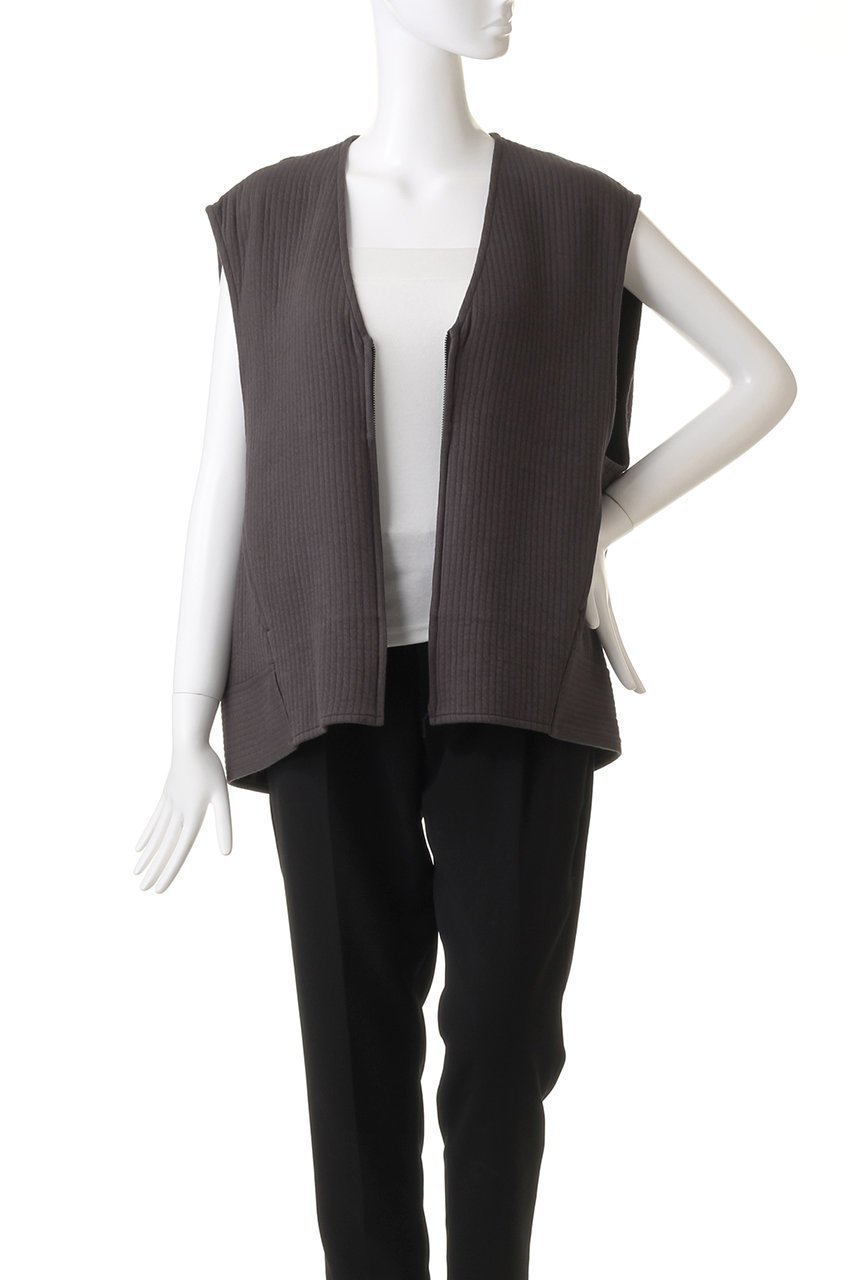 【プレインピープル/PLAIN PEOPLE】のストライプJQジャージーフロントジップブルゾン 人気、トレンドファッション・服の通販 founy(ファニー) 　ファッション　Fashion　レディースファッション　Fashion for Women　アウター　Coat / Outerwear Collection　レディースジャケット・軽アウター　Jackets　ブルゾンジャケット・スポーティアウター　Blouson Jackets　ジャカード／ジャガード　Jacquard, Woven Pattern　ジャケット　Jacket, Outerwear　ストライプ　Stripe, Striped Pattern　フォルム　Silhouette, Form　ブルゾン　Blouson, Bomber Jacket　ベスト　Vest, Waistcoat　再入荷　Restock / Back in Stock　other-7|ID: prp329100004857503 ipo3291000000035856234