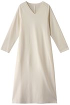 【プレインピープル/PLAIN PEOPLE】のSuper140ミルド天竺Vネックワンピース オフホワイト|ID: prp329100004857511 ipo3291000000035856339