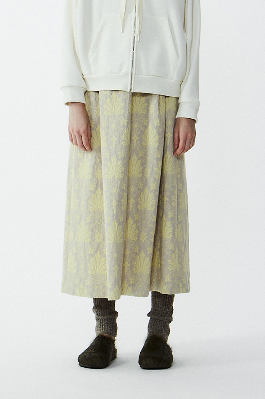 【プレインピープル/PLAIN PEOPLE】のゴブランジャガードタックスカート 人気、トレンドファッション・服の通販 founy(ファニー) 　ファッション　Fashion　レディースファッション　Fashion for Women　スカート　Skirts　ロングスカート　Long Skirts / Maxi & Midi Skirts　イエロー　Yellow　クラシカル　Classical, Vintage-Inspired　ロング　Long, Long-Length　再入荷　Restock / Back in Stock　冬　Winter / This Winter　A/W・秋冬　Autumn/Winter　other-2|ID: prp329100004857512 ipo3291000000035856369