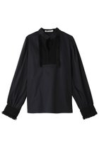 【プレインピープル/PLAIN PEOPLE】のスラブサテンブラウス ネイビー|ID: prp329100004857513 ipo3291000000035856381