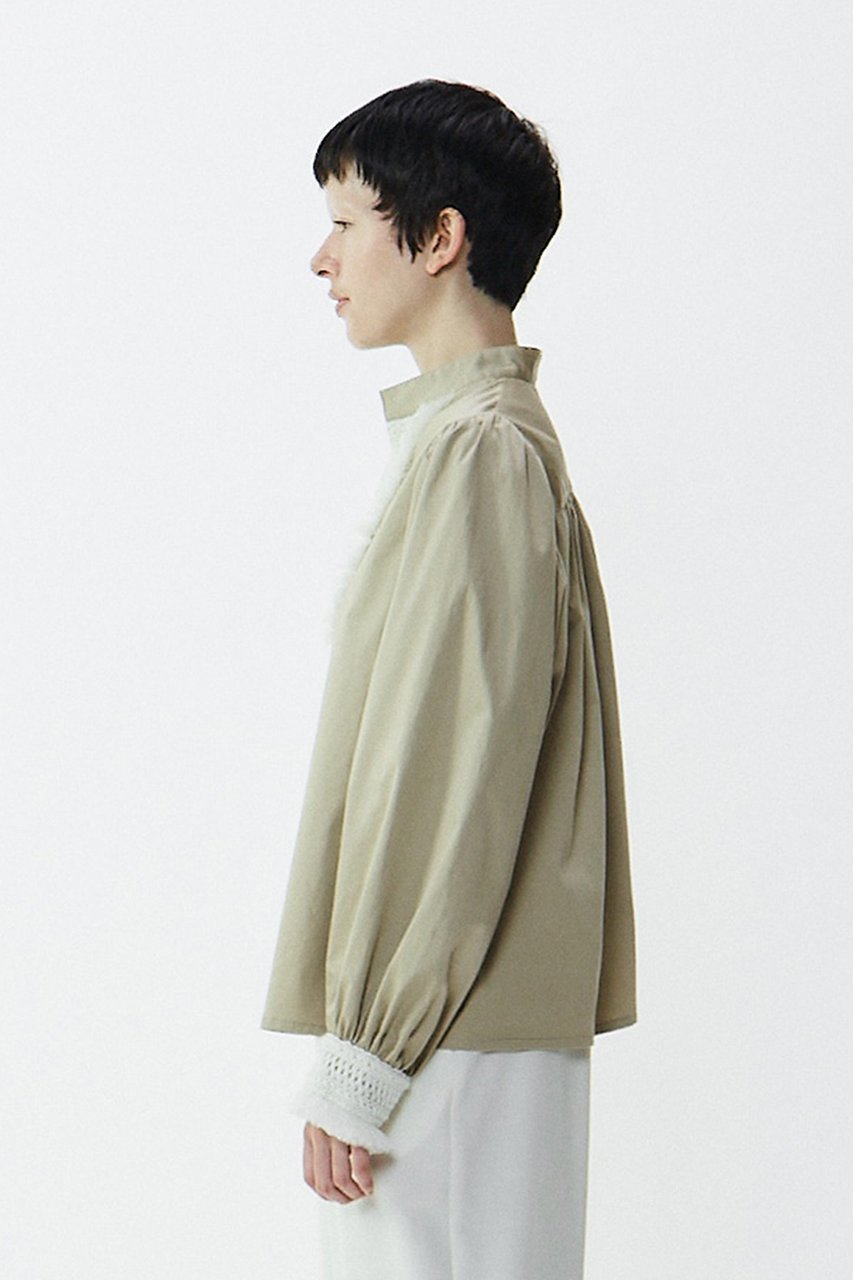 【プレインピープル/PLAIN PEOPLE】のスラブサテンブラウス 人気、トレンドファッション・服の通販 founy(ファニー) 　ファッション　Fashion　レディースファッション　Fashion for Women　トップス・カットソー　Cut & Sew Tops　シャツ・ブラウス・オフィスカジュアル　Elegant Blouses & Button-Ups　サテン　Satin, Glossy Fabric　スリーブ　Sleeve, Long Sleeve / Short Sleeve　モダン　Modern, Contemporary　レース　Lace, Lace Fabric　ロング　Long, Long-Length　エレガント 上品　Elegant　再入荷　Restock / Back in Stock　other-3|ID: prp329100004857513 ipo3291000000035878607