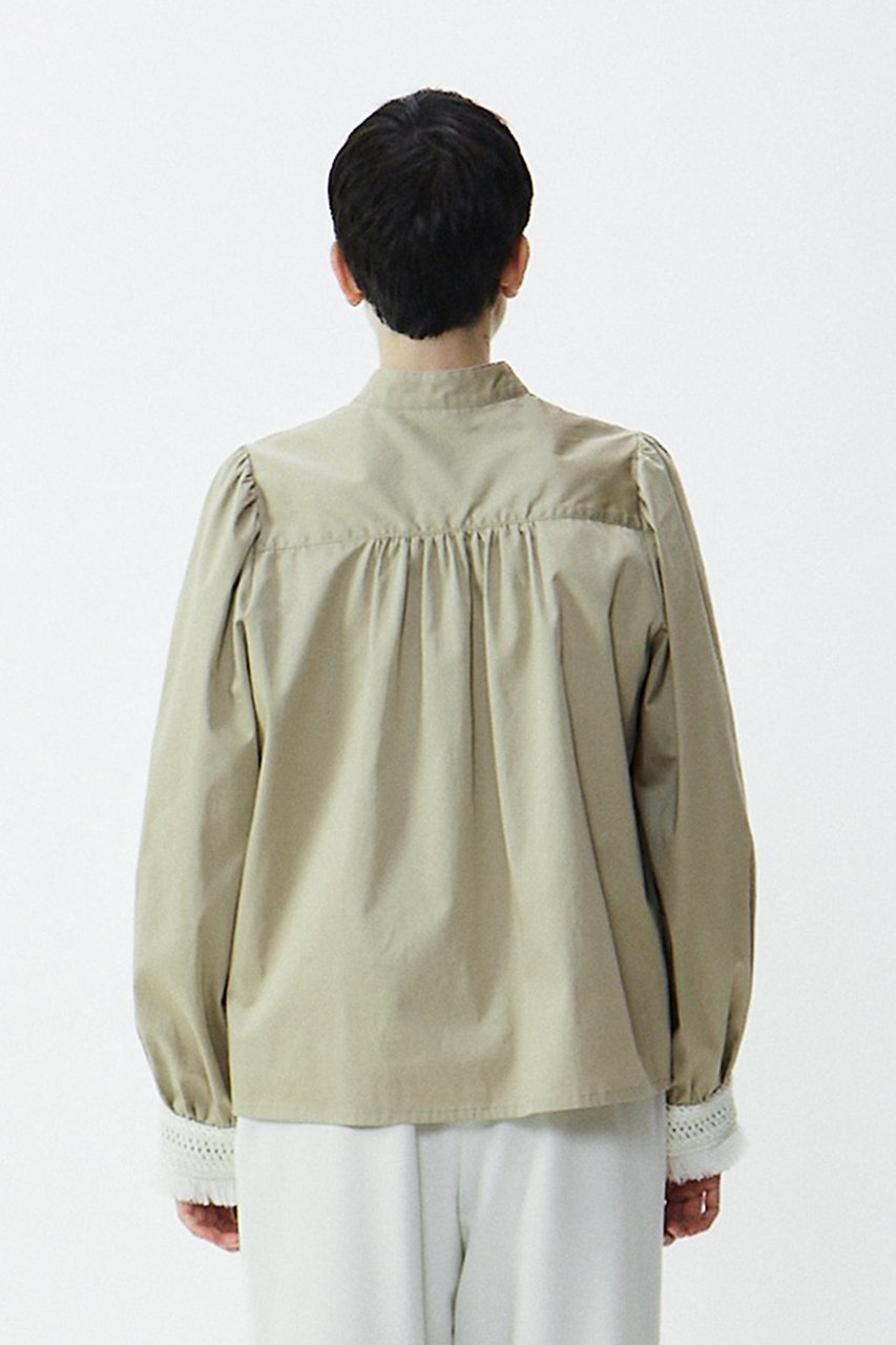 【プレインピープル/PLAIN PEOPLE】のスラブサテンブラウス 人気、トレンドファッション・服の通販 founy(ファニー) 　ファッション　Fashion　レディースファッション　Fashion for Women　トップス・カットソー　Cut & Sew Tops　シャツ・ブラウス・オフィスカジュアル　Elegant Blouses & Button-Ups　サテン　Satin, Glossy Fabric　スリーブ　Sleeve, Long Sleeve / Short Sleeve　モダン　Modern, Contemporary　レース　Lace, Lace Fabric　ロング　Long, Long-Length　エレガント 上品　Elegant　再入荷　Restock / Back in Stock　other-4|ID: prp329100004857513 ipo3291000000035878608