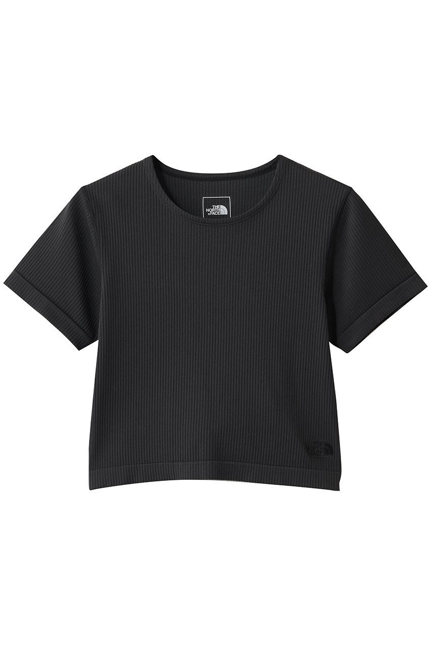 【ザ ノース フェイス/THE NORTH FACE】のGARリブショートスリーブTシャツ インテリア・キッズ・メンズ・レディースファッション・服の通販 founy(ファニー) 　ファッション　Fashion　レディースファッション　Fashion for Women　トップス・カットソー　Cut & Sew Tops　シャツ・ブラウス・オフィスカジュアル　Elegant Blouses & Button-Ups　ロングTシャツ・Tシャツ　Longline T-Shirts & Tees　スポーツウェア　Functional & Stylish Sportswear　スポーツ トップス　Athletic Tops / Workout Tops / Training Shirts　2026年　2026　ショート　Short, Short Length　ストレッチ　Stretch, Stretchy Fabric　スポーツ　Sports, Activewear　スリーブ　Sleeve, Long Sleeve / Short Sleeve　フィット　Fit, Slim Fit　夏　Summer　春　Spring　S/S・春夏　SS, Spring/Summer, Warm Season　アスファルトグレー×グラファイトグレー|ID: prp329100004857865 ipo3291000000035876601