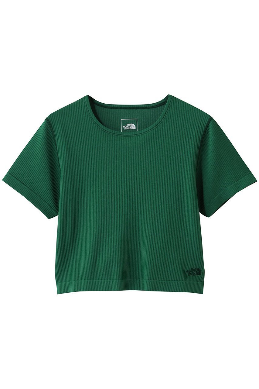 【ザ ノース フェイス/THE NORTH FACE】のGARリブショートスリーブTシャツ インテリア・キッズ・メンズ・レディースファッション・服の通販 founy(ファニー) 　ファッション　Fashion　レディースファッション　Fashion for Women　トップス・カットソー　Cut & Sew Tops　シャツ・ブラウス・オフィスカジュアル　Elegant Blouses & Button-Ups　ロングTシャツ・Tシャツ　Longline T-Shirts & Tees　スポーツウェア　Functional & Stylish Sportswear　スポーツ トップス　Athletic Tops / Workout Tops / Training Shirts　2026年　2026　ショート　Short, Short Length　ストレッチ　Stretch, Stretchy Fabric　スポーツ　Sports, Activewear　スリーブ　Sleeve, Long Sleeve / Short Sleeve　フィット　Fit, Slim Fit　夏　Summer　春　Spring　S/S・春夏　SS, Spring/Summer, Warm Season　TNFグリーン|ID: prp329100004857865 ipo3291000000035876603