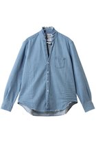 【フランク&アイリーン/Frank&Eileen】のRUFFL EILEEN イタリアンフェイマスデニム フリルカラー シャツ 人気、トレンドファッション・服の通販 founy(ファニー) ファッション Fashion レディースファッション Fashion for Women トップス・カットソー Cut & Sew Tops シャツ・ブラウス・オフィスカジュアル Elegant Blouses & Button-Ups 2026年 2026 スリーブ Sleeve, Long Sleeve / Short Sleeve デニム Denim, Jeans Material フェミニン Feminine, Girly フリル Frill, Ruffle ロング Long, Long-Length 夏 Summer 春 Spring S/S・春夏 SS, Spring/Summer, Warm Season 羽織 Haori, Light Jacket thumbnail ライトブルー|ID: prp329100004857868 ipo3291000000035876633