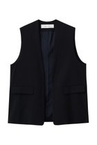 【プレインピープル/PLAIN PEOPLE】のノーカラージレ ネイビー|ID: prp329100004857874 ipo3291000000035876686