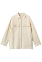 【プレインピープル/PLAIN PEOPLE】のツイードシャツジャケット オフホワイト|ID: prp329100004857875 ipo3291000000035876693