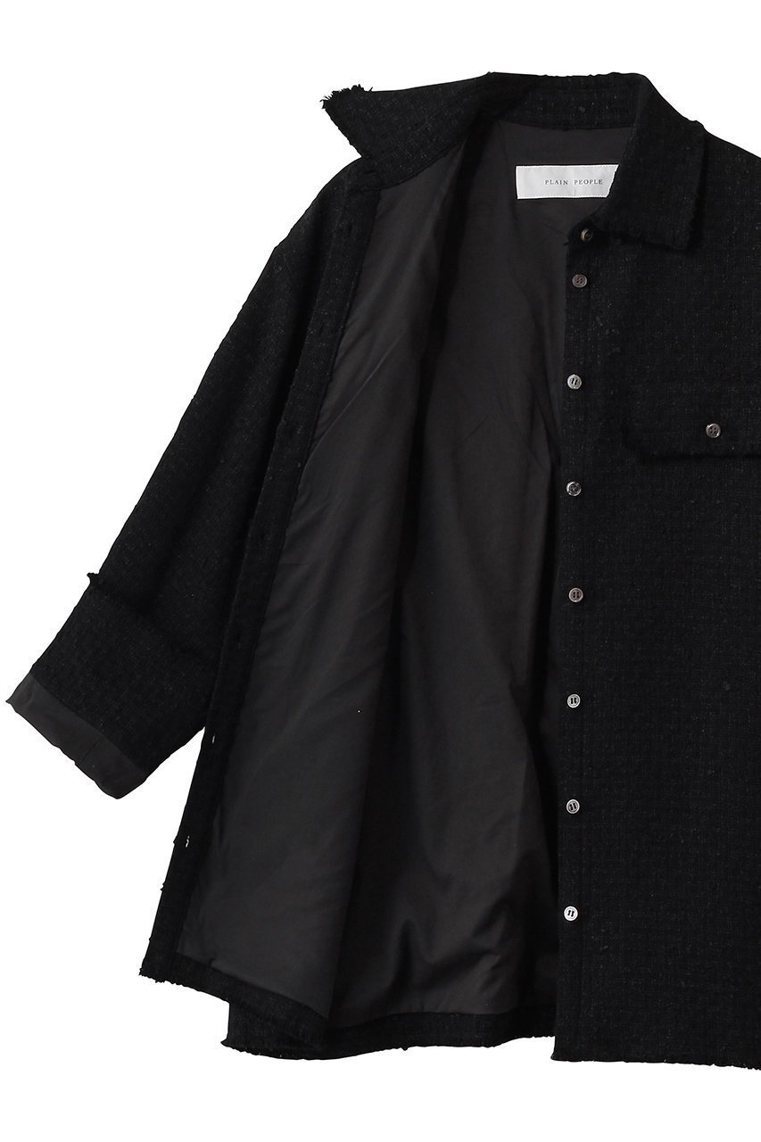 【プレインピープル/PLAIN PEOPLE】のツイードシャツジャケット 人気、トレンドファッション・服の通販 founy(ファニー) 　ファッション　Fashion　レディースファッション　Fashion for Women　アウター　Coat / Outerwear Collection　レディースジャケット・軽アウター　Jackets　2026年　2026　ジャケット　Jacket, Outerwear　ツイード　Twill, Twill Weave　夏　Summer　春　Spring　S/S・春夏　SS, Spring/Summer, Warm Season　other-7|ID: prp329100004857875 ipo3291000000035876700