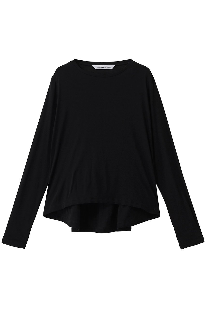 【マルティニーク/martinique】の【COGTHEBIGSMOKE】カットソー インテリア・キッズ・メンズ・レディースファッション・服の通販 founy(ファニー) ファッション Fashion レディースファッション Fashion for Women トップス・カットソー Cut & Sew Tops シャツ・ブラウス・オフィスカジュアル Elegant Blouses & Button-Ups ロングTシャツ・Tシャツ Longline T-Shirts & Tees カットソー・ベーシックTシャツ Cut-and-Sewn Tops / Stretch Tees & Basics 2026年 2026 カットソー Cut and Sewn Top スリーブ Sleeve, Long Sleeve / Short Sleeve ロング Long, Long-Length ワイド Wide, Wide Fit 夏 Summer 春 Spring S/S・春夏 SS, Spring/Summer, Warm Season ブラック|ID: prp329100004857878 ipo3291000000035876717