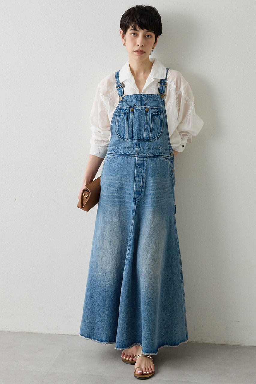 【ウィムガゼット/Whim Gazette】のオーバーオールスカート 人気、トレンドファッション・服の通販 founy(ファニー) 　ファッション　Fashion　レディースファッション　Fashion for Women　スカート　Skirts　ワンピース　Dresses　ヴィンテージ　Vintage Style　春　Spring　キャンバス　Canvas, Canvas Fabric　コンパクト　Compact, Small Size　チュニック　Tunic, Long Top　デニム　Denim, Jeans Material　フリンジ　Fringe, Tassel　マーメイド　Mermaid, Fishtail Silhouette　ロング　Long, Long-Length　S/S・春夏　SS, Spring/Summer, Warm Season　夏　Summer　2026年　2026　 other-1|ID: prp329100004857887 ipo3291000000035876780