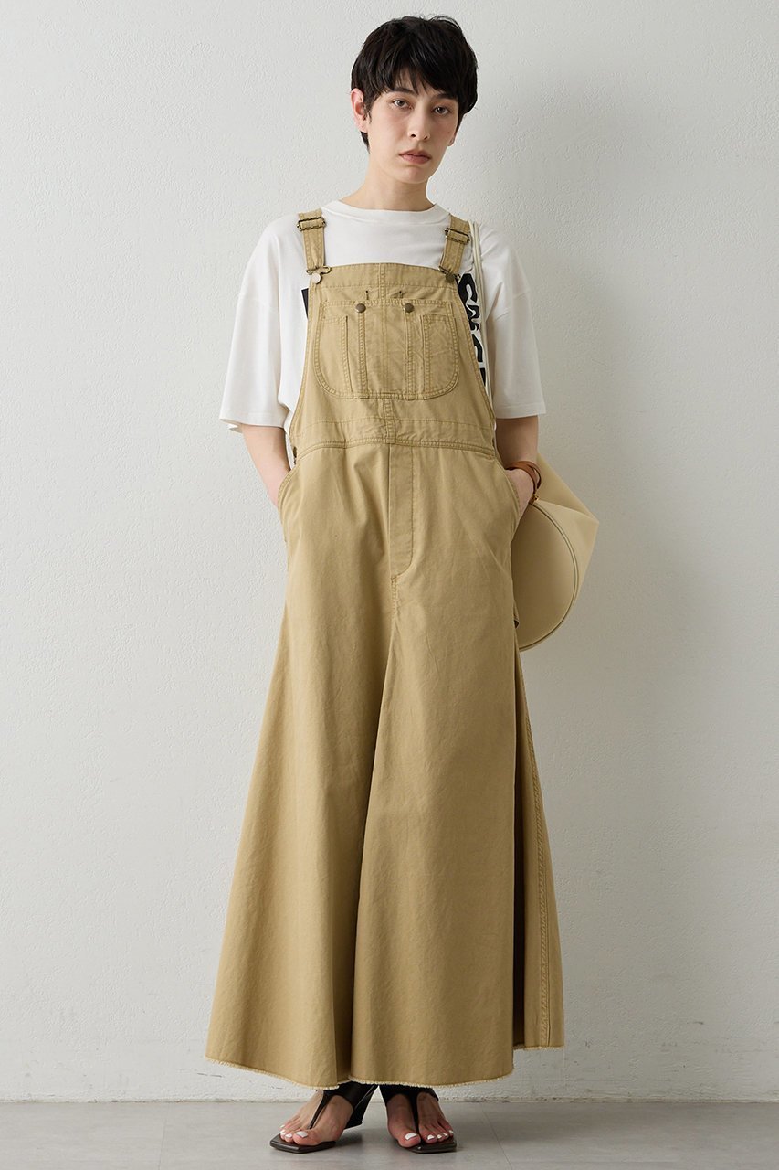 【ウィムガゼット/Whim Gazette】のオーバーオールスカート インテリア・キッズ・メンズ・レディースファッション・服の通販 founy(ファニー) 　ファッション　Fashion　レディースファッション　Fashion for Women　スカート　Skirts　ワンピース　Dresses　ヴィンテージ　Vintage Style　春　Spring　キャンバス　Canvas, Canvas Fabric　コンパクト　Compact, Small Size　チュニック　Tunic, Long Top　デニム　Denim, Jeans Material　フリンジ　Fringe, Tassel　マーメイド　Mermaid, Fishtail Silhouette　ロング　Long, Long-Length　S/S・春夏　SS, Spring/Summer, Warm Season　夏　Summer　2026年　2026　キャメル|ID: prp329100004857887 ipo3291000000035876782