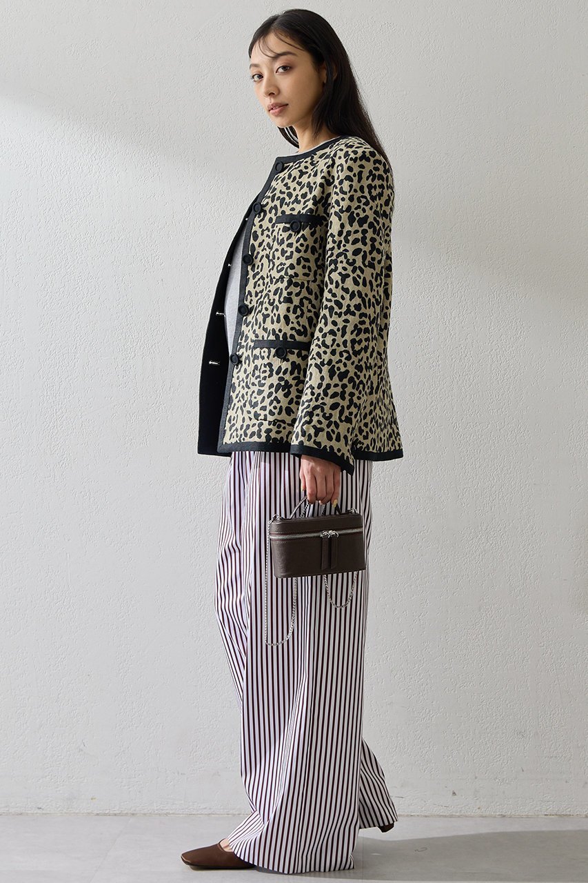 【ウィムガゼット/Whim Gazette】のリネンレオパードジャケット 人気、トレンドファッション・服の通販 founy(ファニー) 　ファッション　Fashion　レディースファッション　Fashion for Women　アウター　Coat / Outerwear Collection　レディースジャケット・軽アウター　Jackets　2026年　2026　ジャケット　Jacket, Outerwear　パイピング　Piping, Trim Design　ポケット　Pocket, Pocket Detail　リネン　Linen, Linen Fabric　レオパード　Leopard, Animal Print　ワッシャー　Washer, Crinkled Finish　エレガント 上品　Elegant　夏　Summer　春　Spring　S/S・春夏　SS, Spring/Summer, Warm Season　other-3|ID: prp329100004857889 ipo3291000000035876801